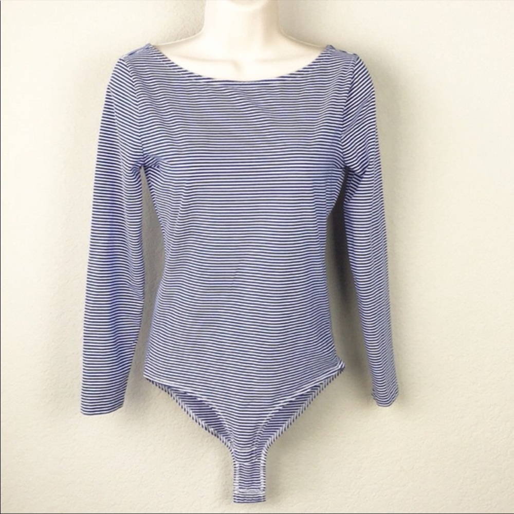 J crew bodysuit sailor stripe medium